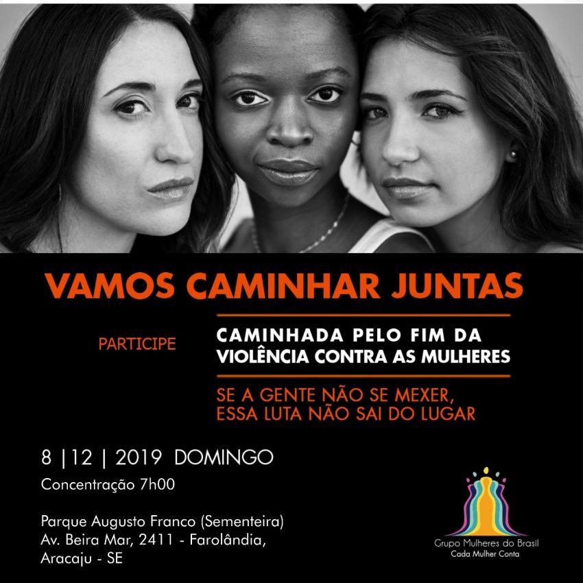 Núcleo Mulheres do Brasil em Sergipe realiza caminhada pelo fim da violência contra a mulher