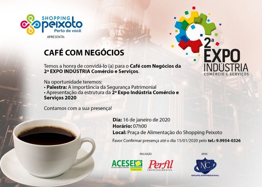 Expo Indústria: Café da manhã apresentará estrutura da feira