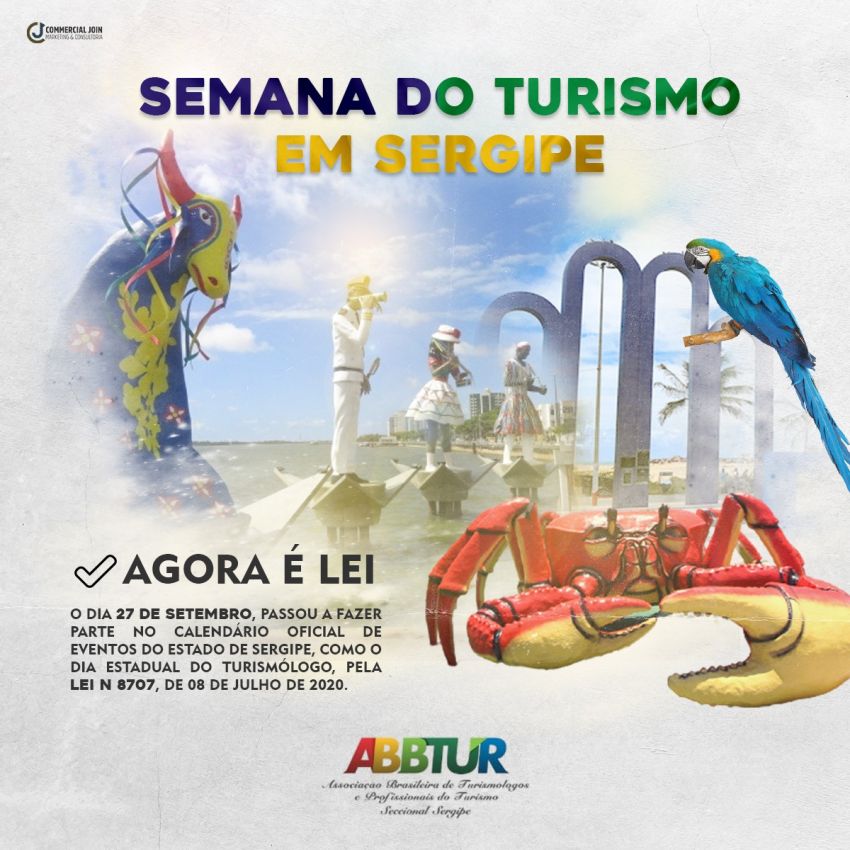 ABBTUR comemora semana do turismo em Sergipe com webinários